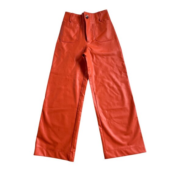 Anthropologie Pants - Anthropologie Maeve Women's 23 Colette High rise Wide leg Orange Crop pant